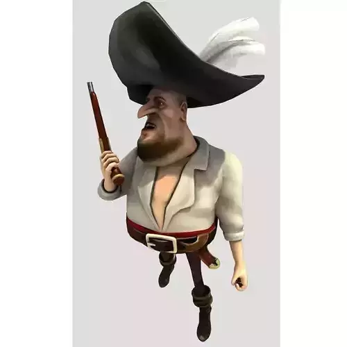 Pirate Flint 3D model