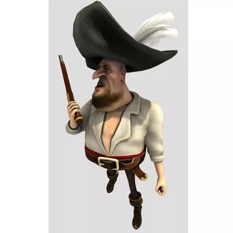 Pirate Flint 3D model_0