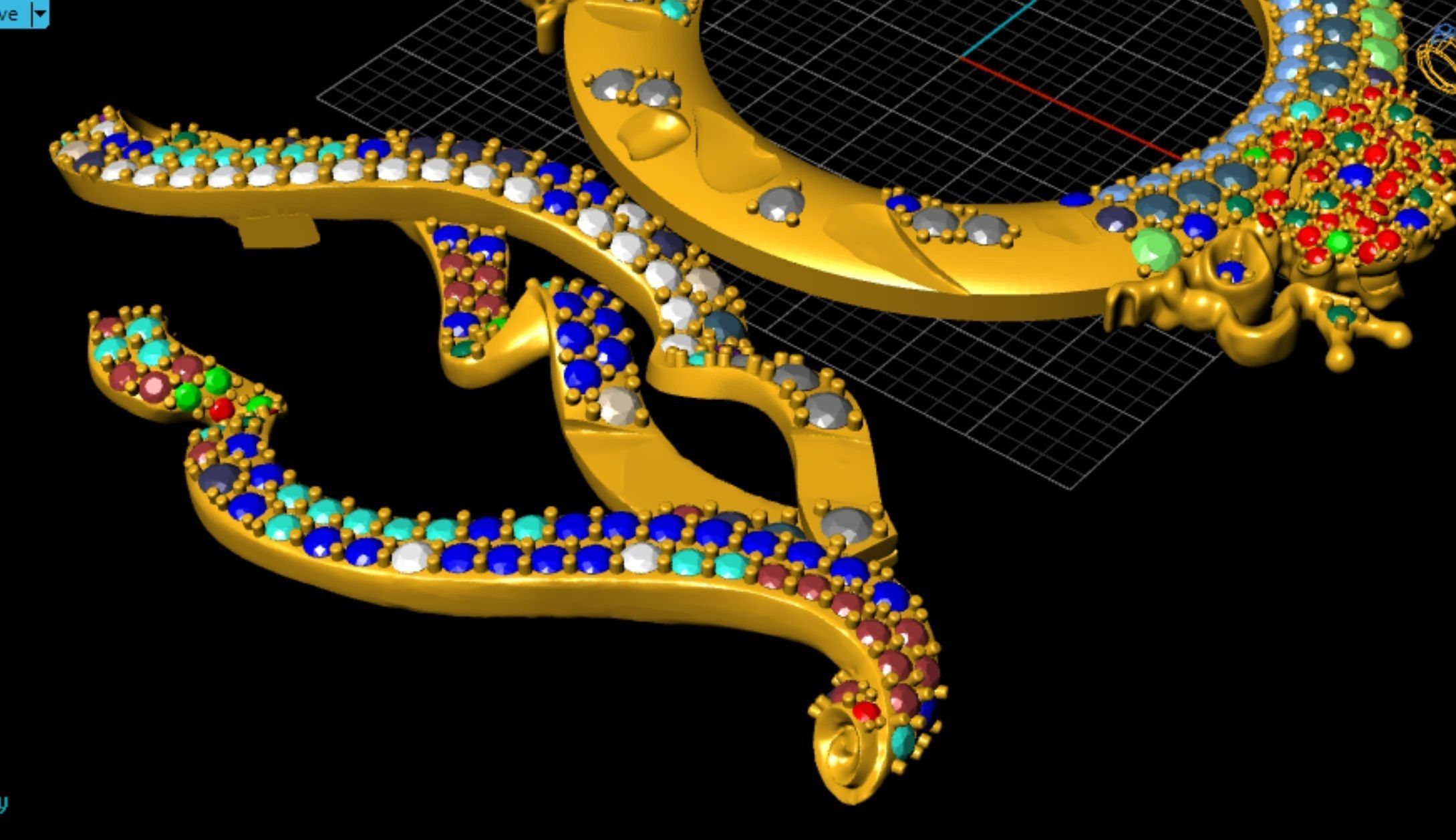 Pendant with Angels 3D print model_9