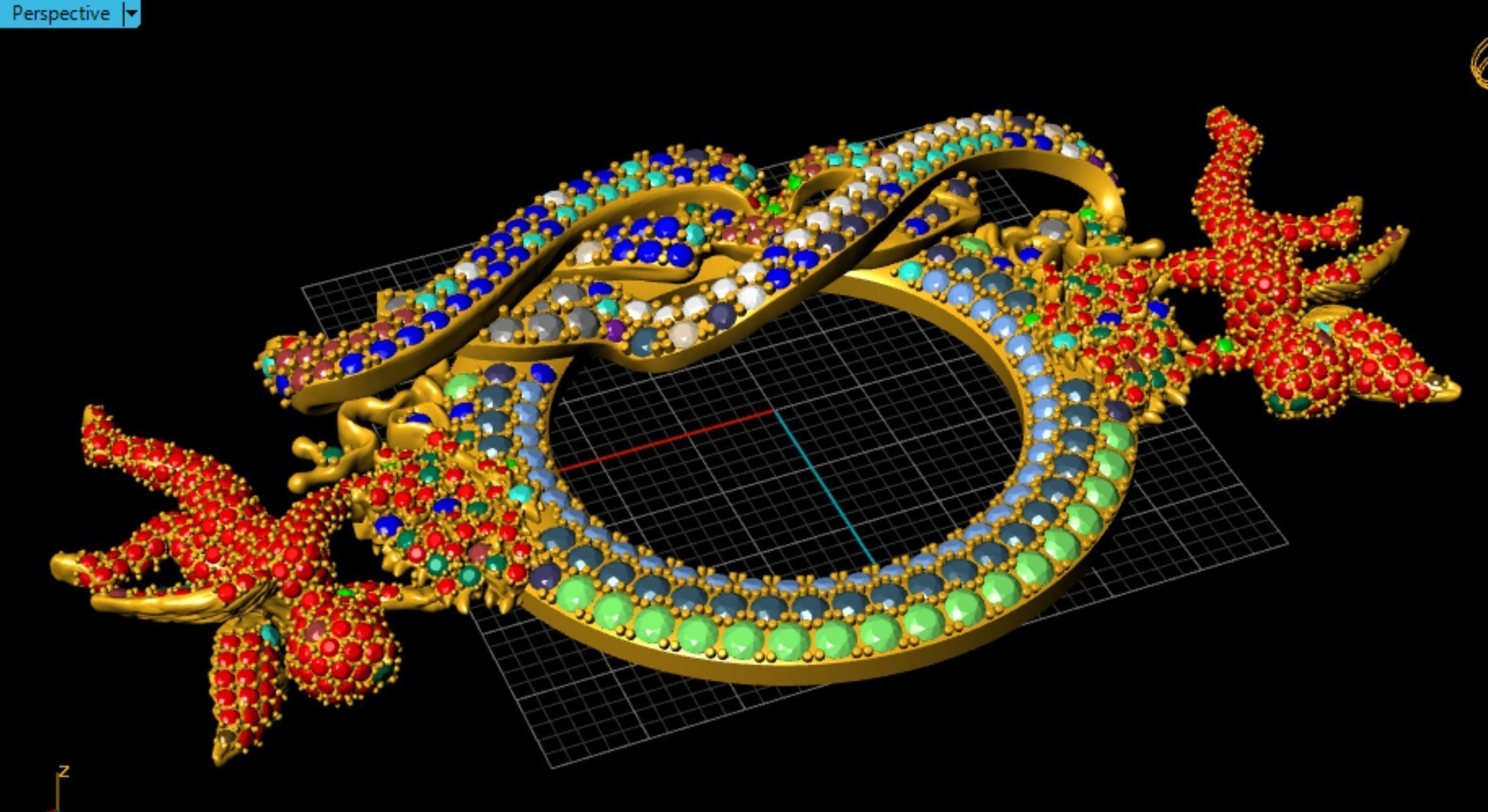 Pendant with Angels 3D print model_16