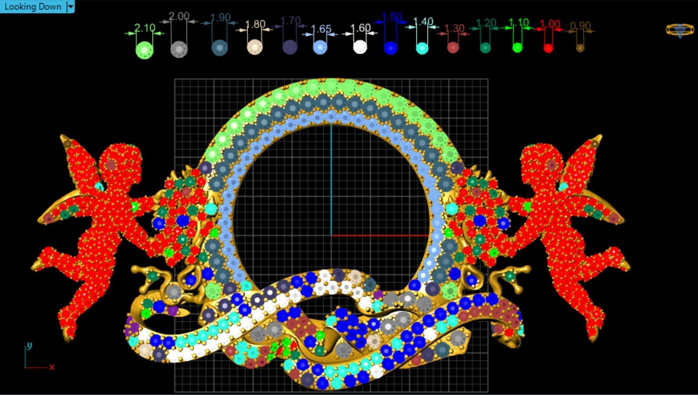 Pendant with Angels 3D print model_24