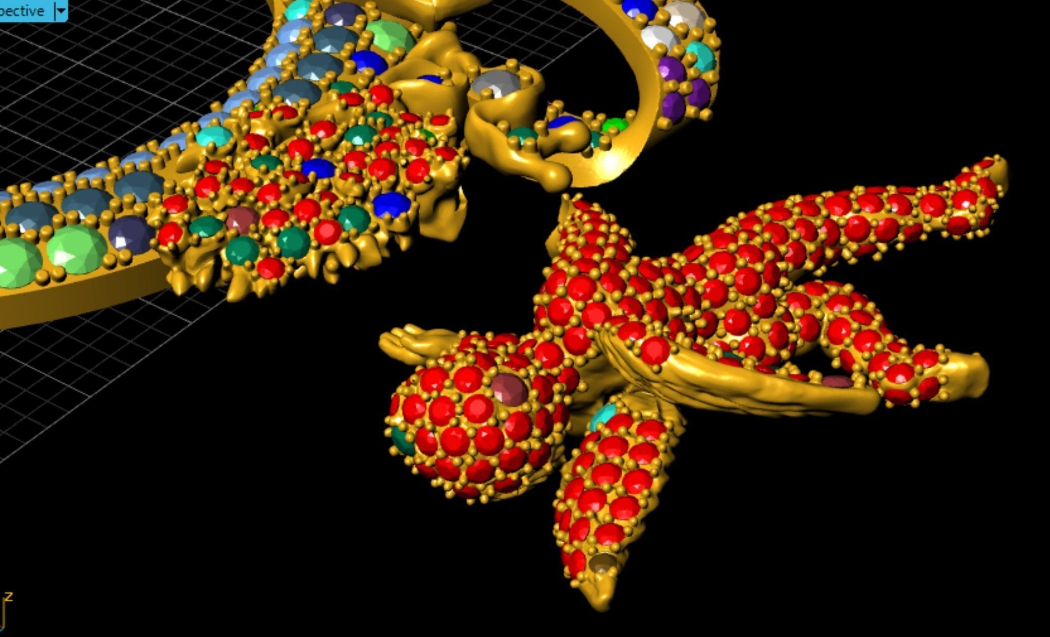 Pendant with Angels 3D print model_12