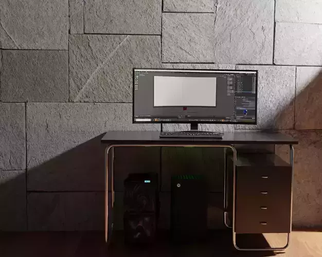 Gaming Pc Setup with MSI monitor and Xbox