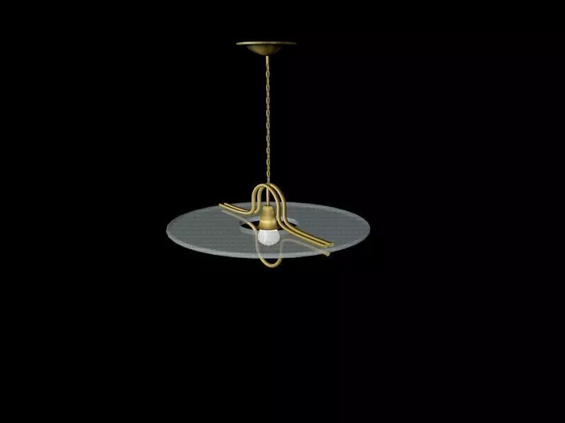 Lighting light fixture with globe Free 3D model