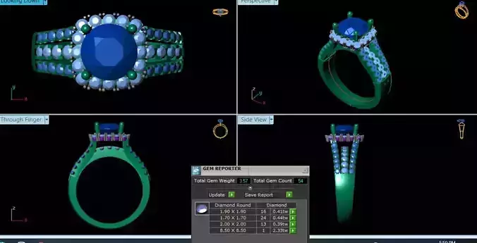 Diamond Ring 3d model 