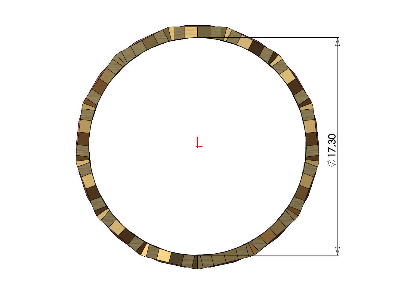 Moucharabeih Faceted Rings 3D print model_2