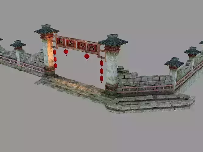 Song dynasty-Changan Bus Station-Railing