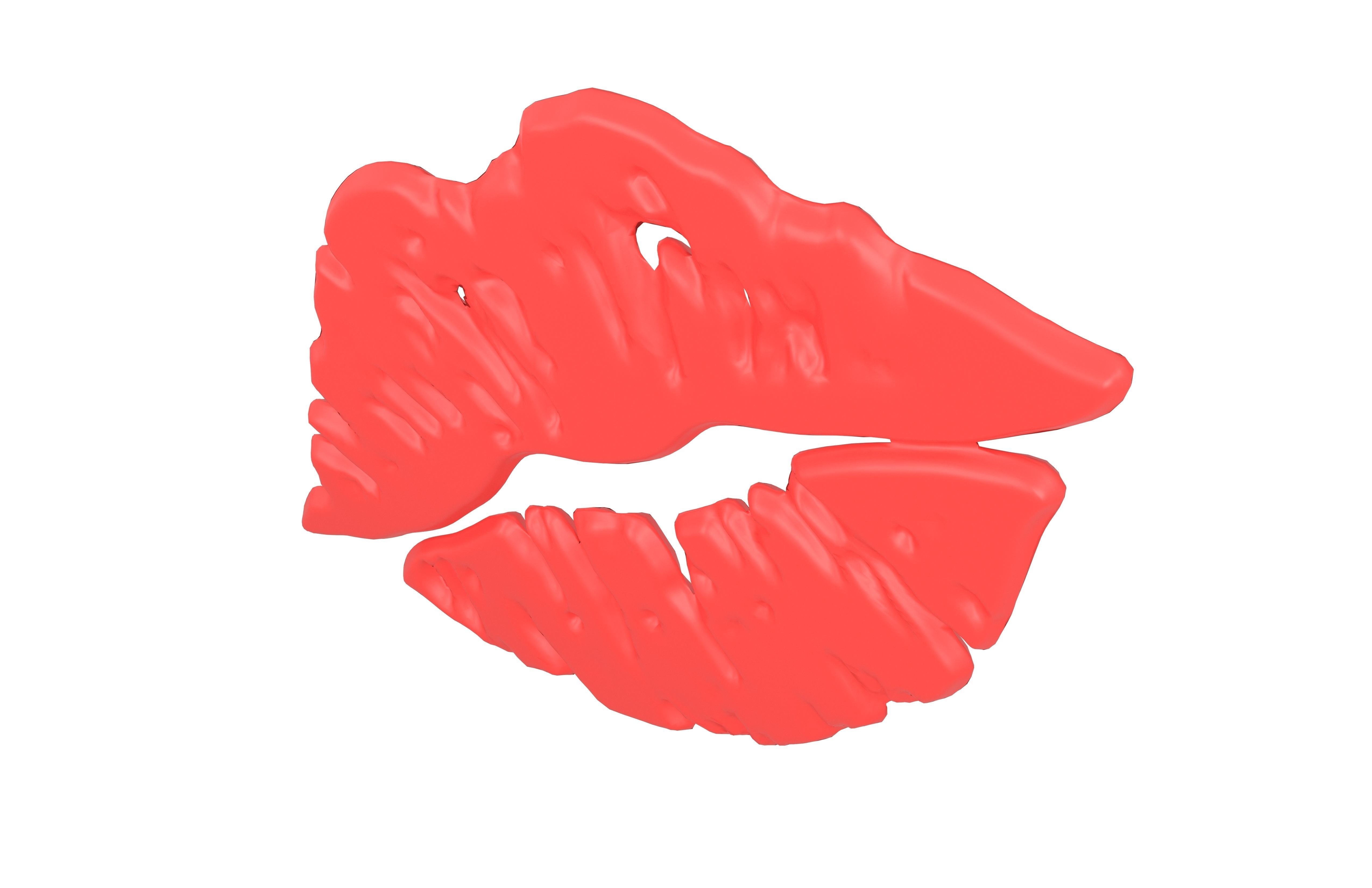 Kiss Mark v1 001 Low-poly 3D model_2