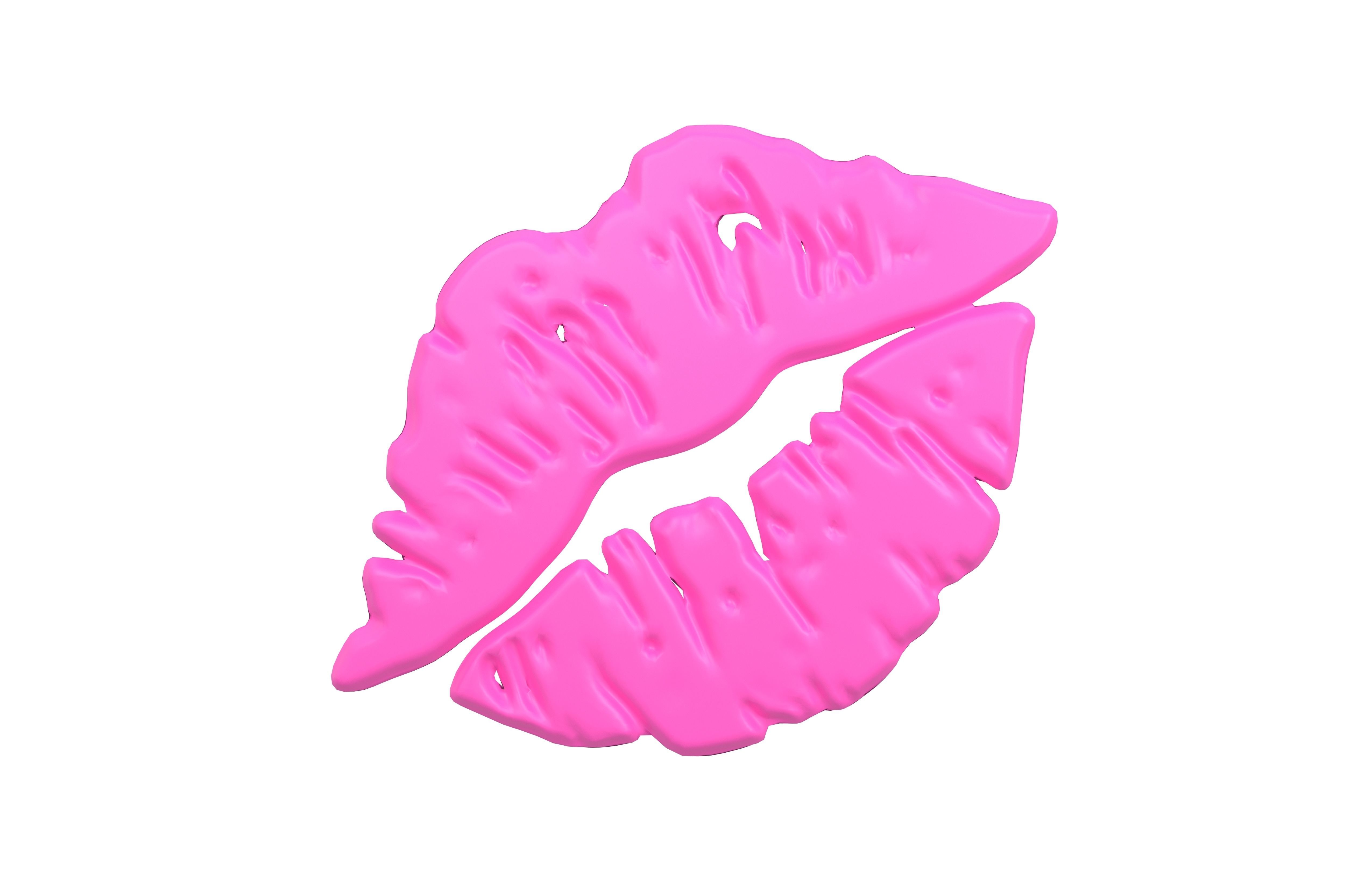 Kiss Mark v1 002 Low-poly 3D model_1