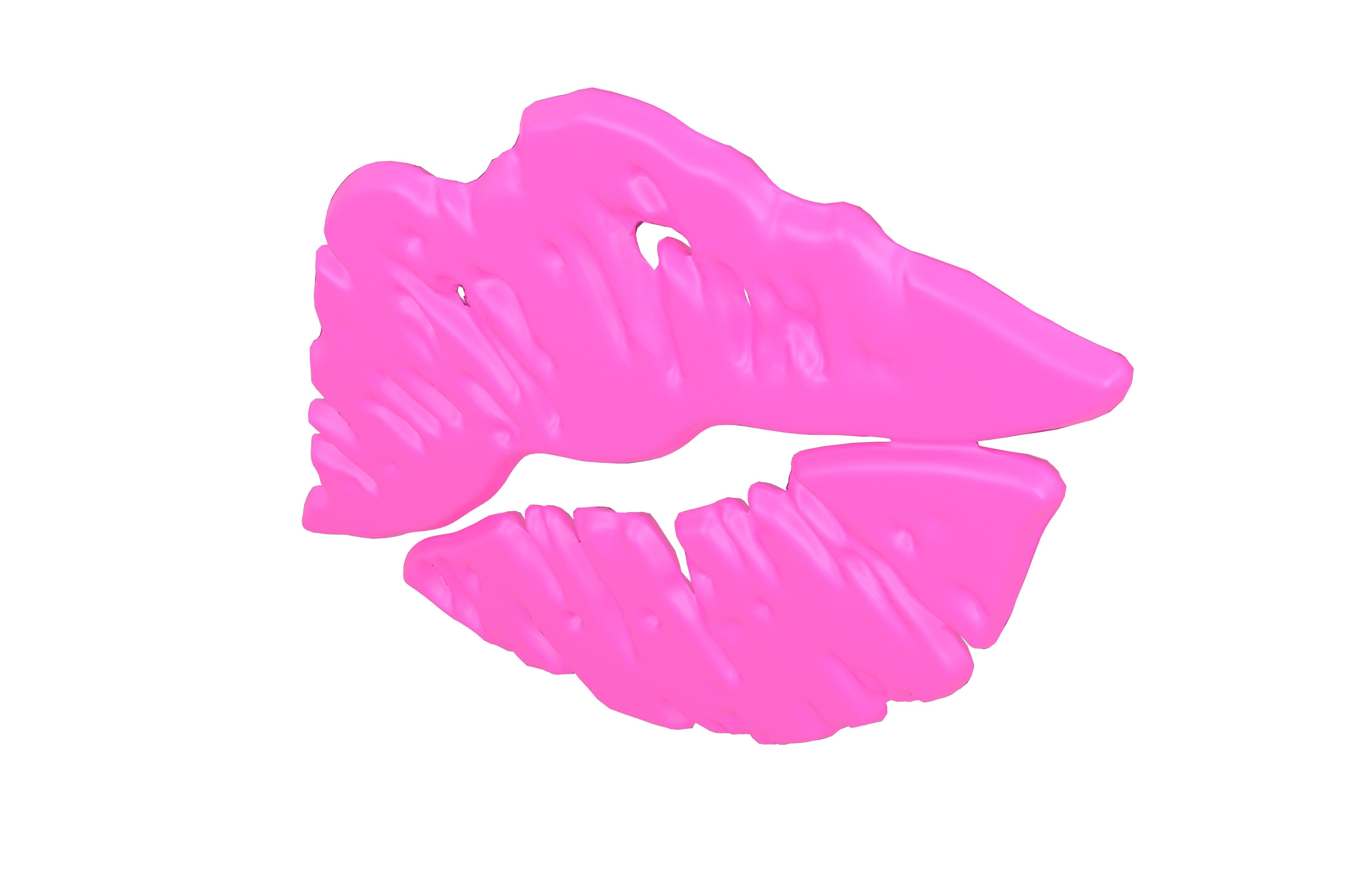 Kiss Mark v1 002 Low-poly 3D model_2