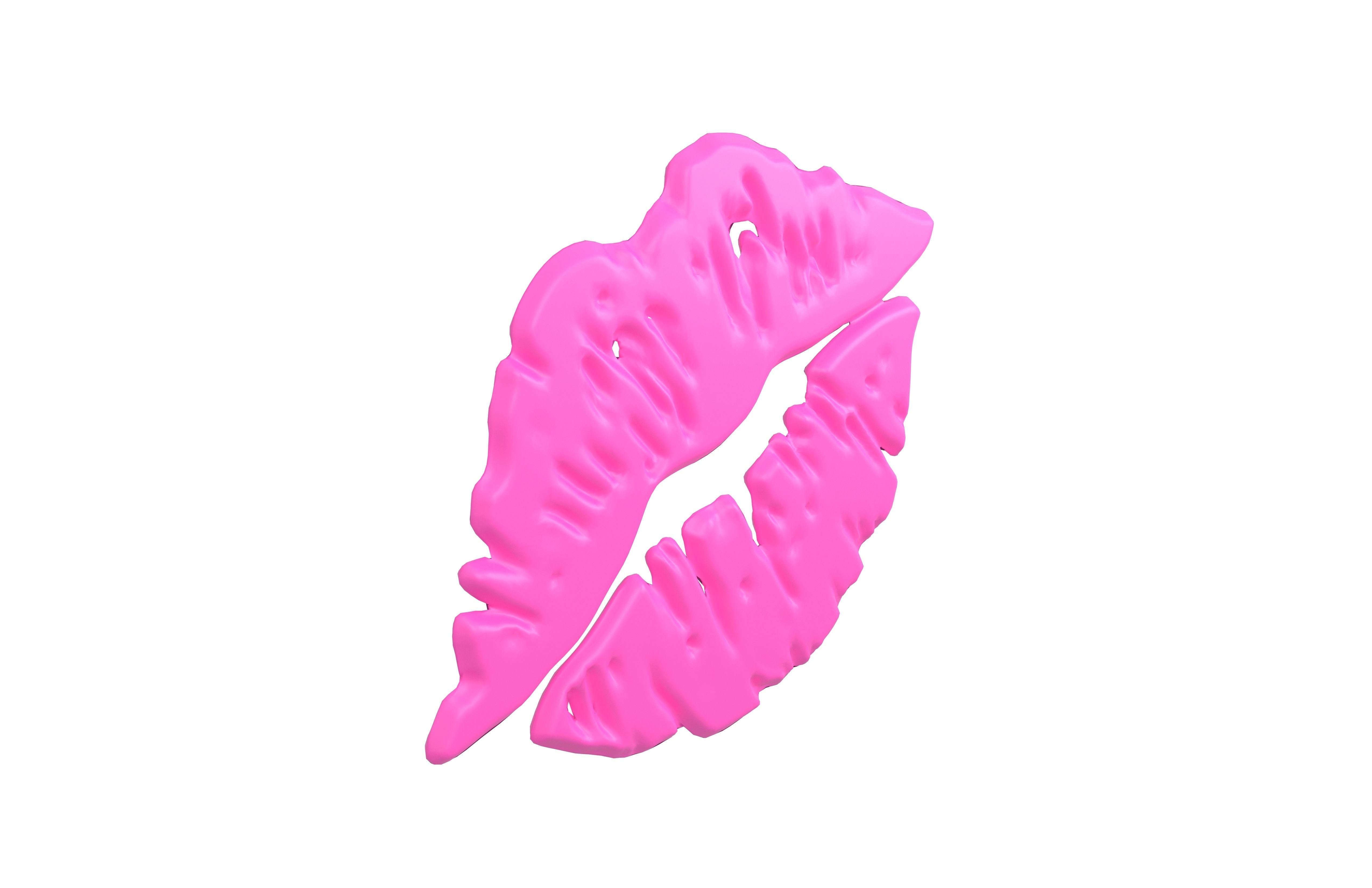 Kiss Mark v1 002 Low-poly 3D model_3