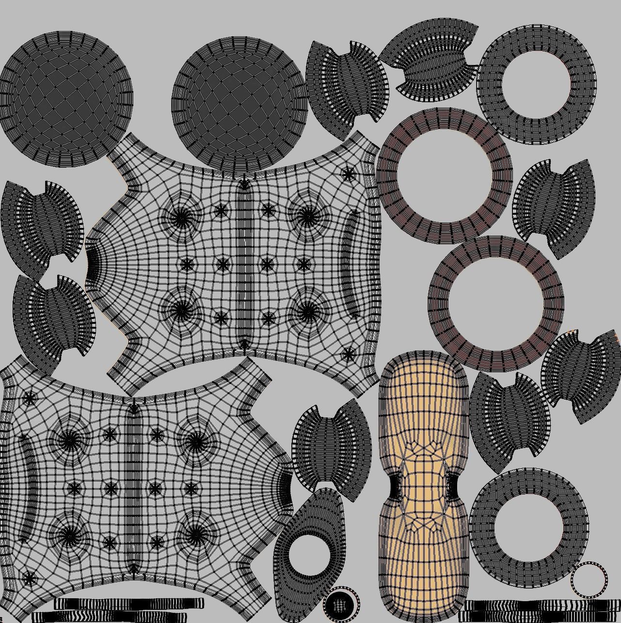 Drone Sci Fi Low-poly 3D model_5