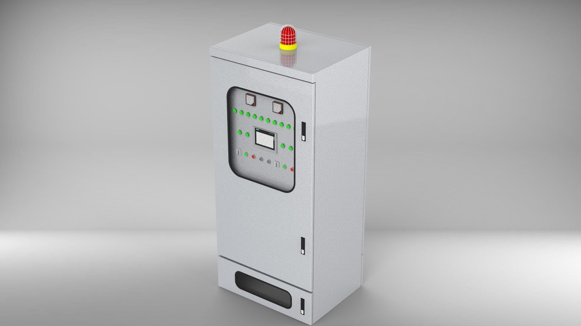 Pressure ventilation explosion-proof cabinet 3D model_1