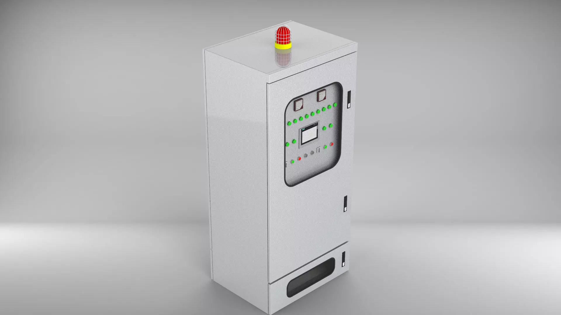 Pressure ventilation explosion-proof cabinet 3D model_0