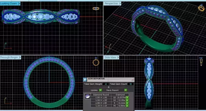 Diamond Ring 3d model 