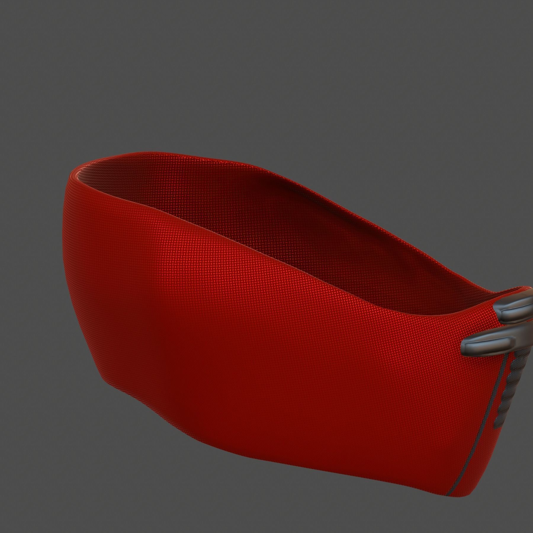 Gas mask helmet 3d model scifi Low-poly Low-poly 3D model_4