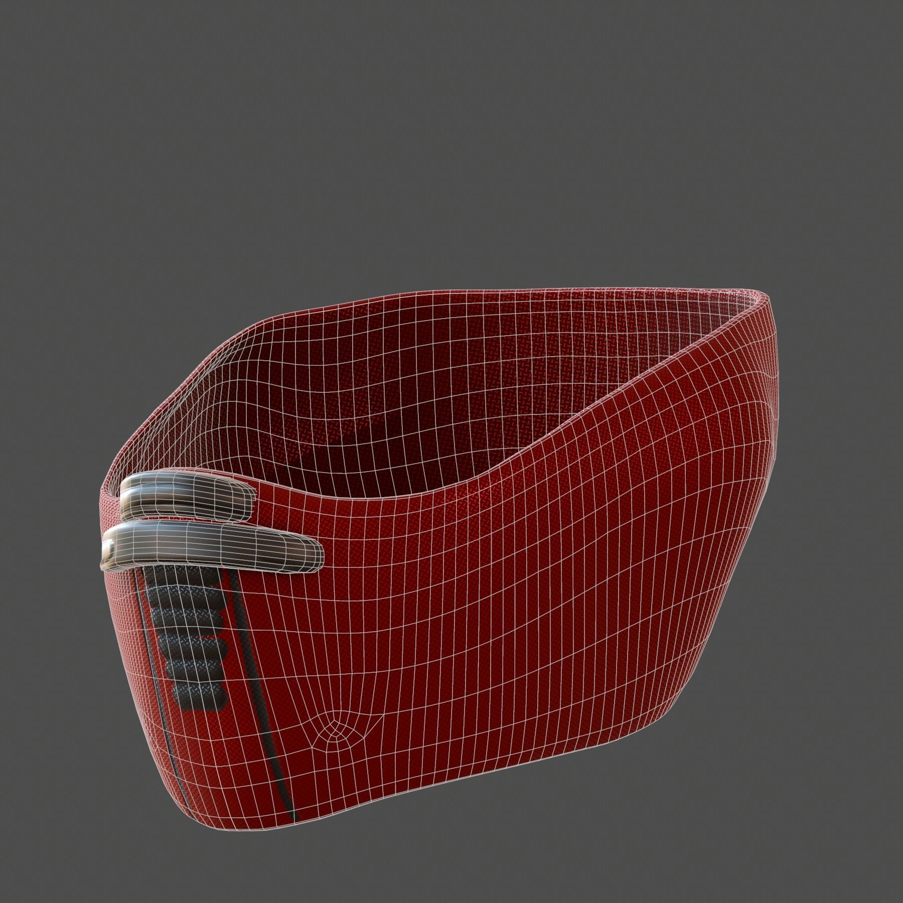 Gas mask helmet 3d model scifi Low-poly Low-poly 3D model_7