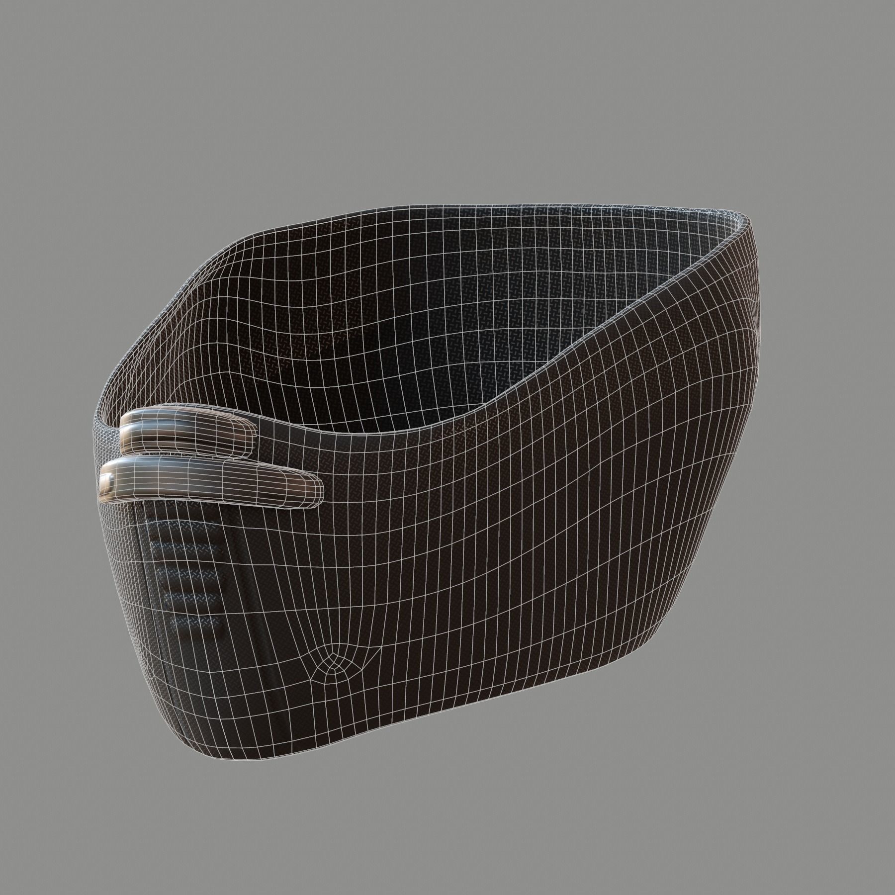 Gas mask helmet 3d model scifi Low-poly Low-poly 3D model_6