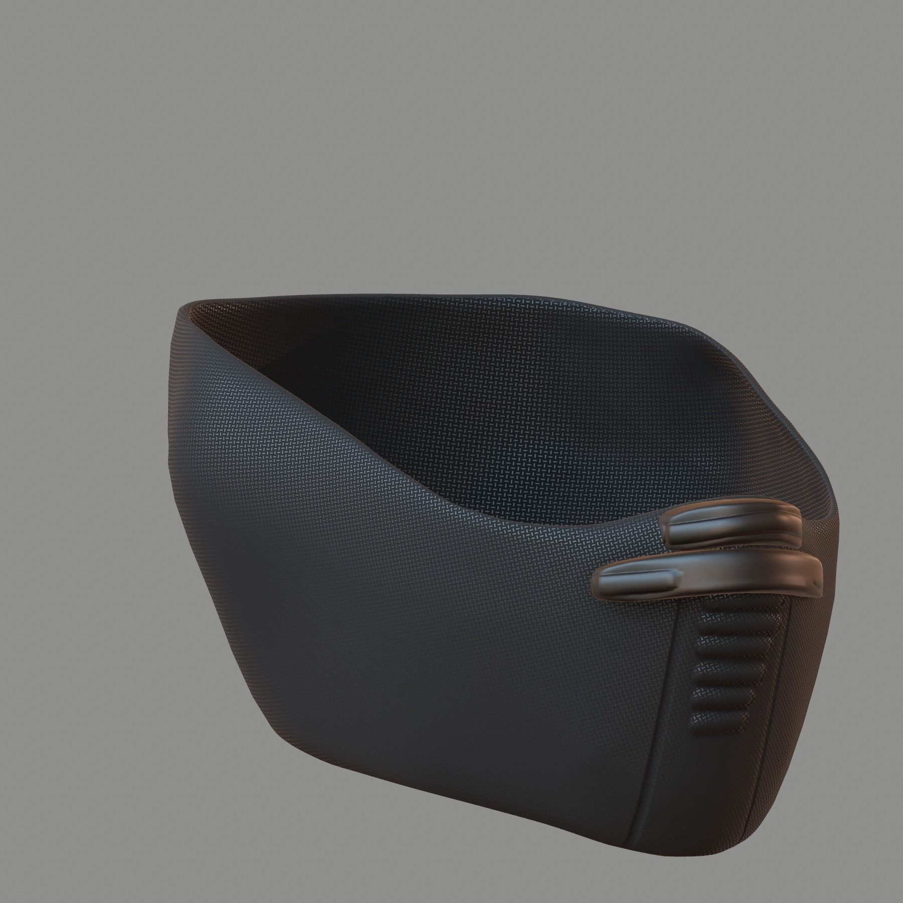 Gas mask helmet 3d model scifi Low-poly Low-poly 3D model_3