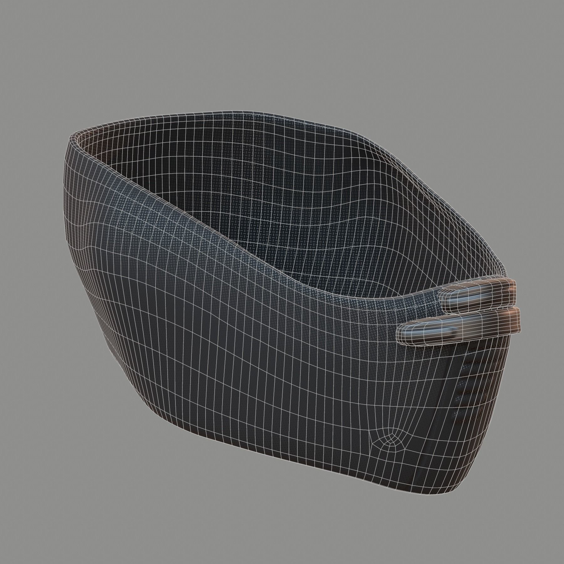 Gas mask helmet 3d model scifi Low-poly Low-poly 3D model_7