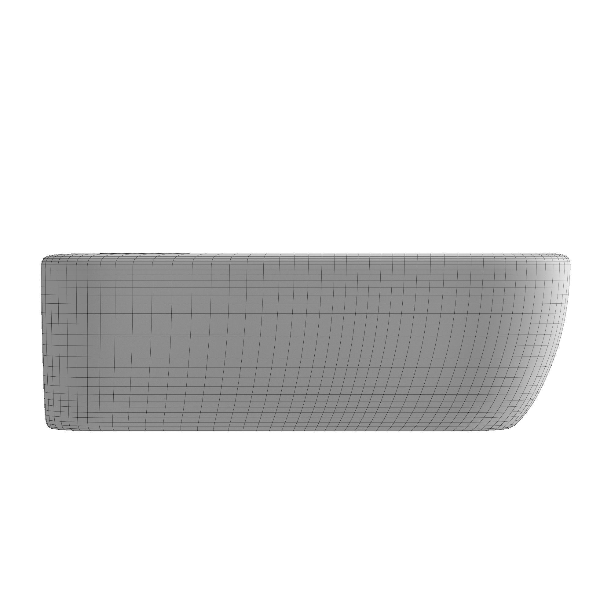 Wall Hung Basin Rectangle shape 3D model Modeled in 3ds max 3D model_7