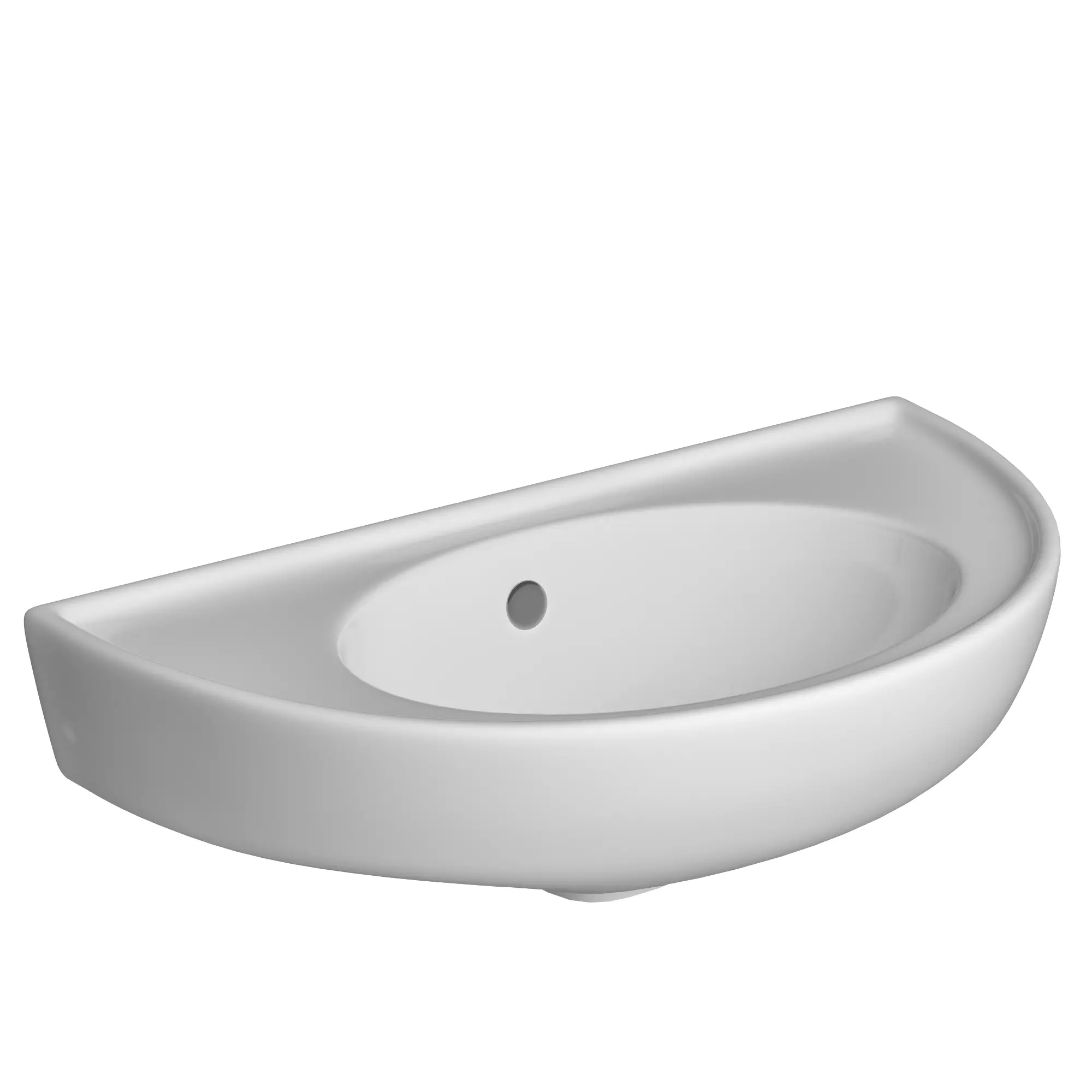 Wall Hung semi circle Wash Basin 3D model Modeled in 3ds max 3D model_0