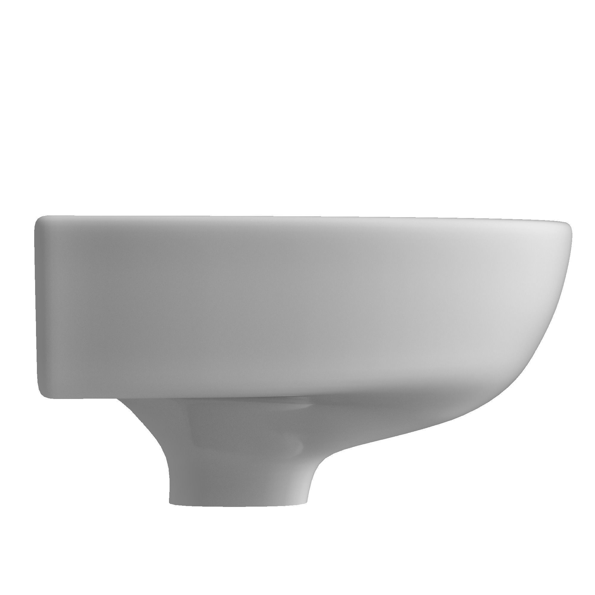 Wall Hung semi circle Wash Basin 3D model Modeled in 3ds max 3D model_1