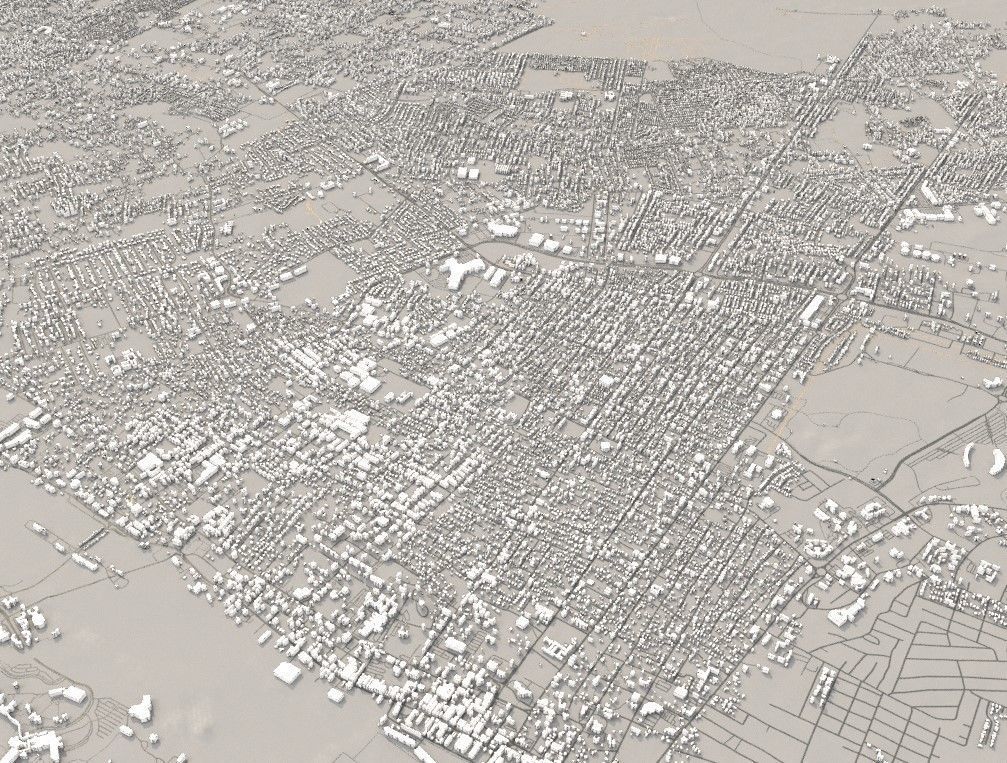 Nassau Bahamas island 3D model_1