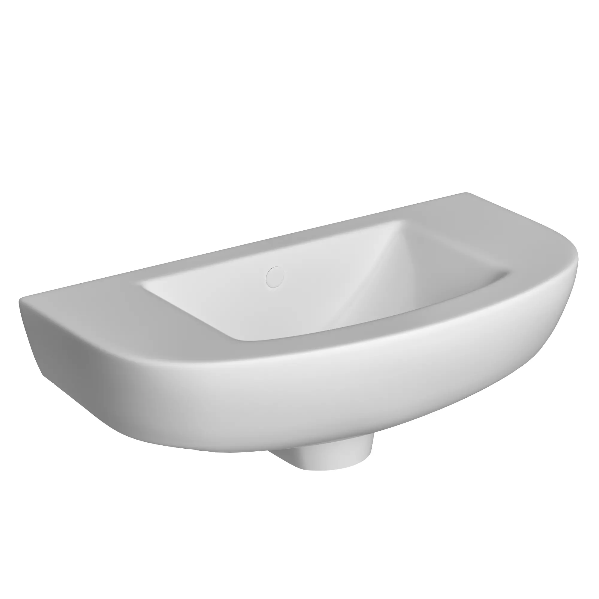 Wall Hung semi circle Wash Basin 3D model Modeled in 3ds max 3D model_0