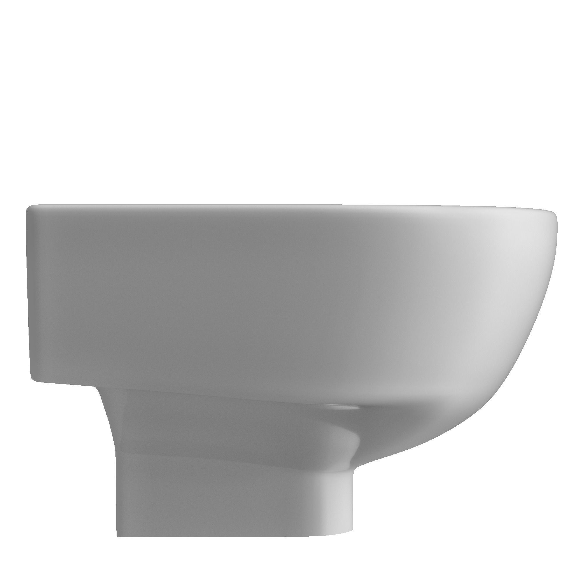 Wall Hung semi circle Wash Basin 3D model Modeled in 3ds max 3D model_1
