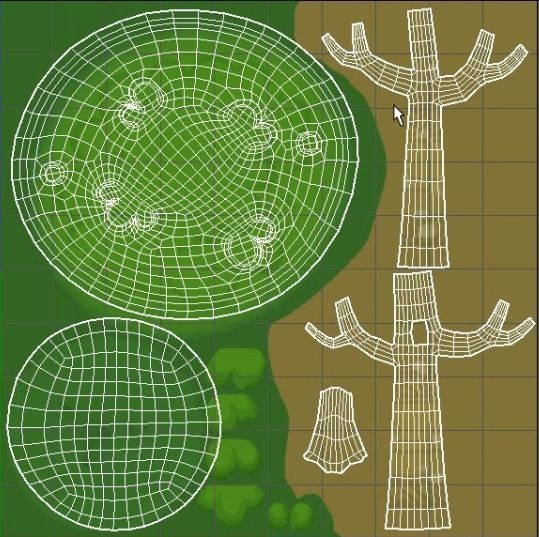 Cartoon tree 3D model_4