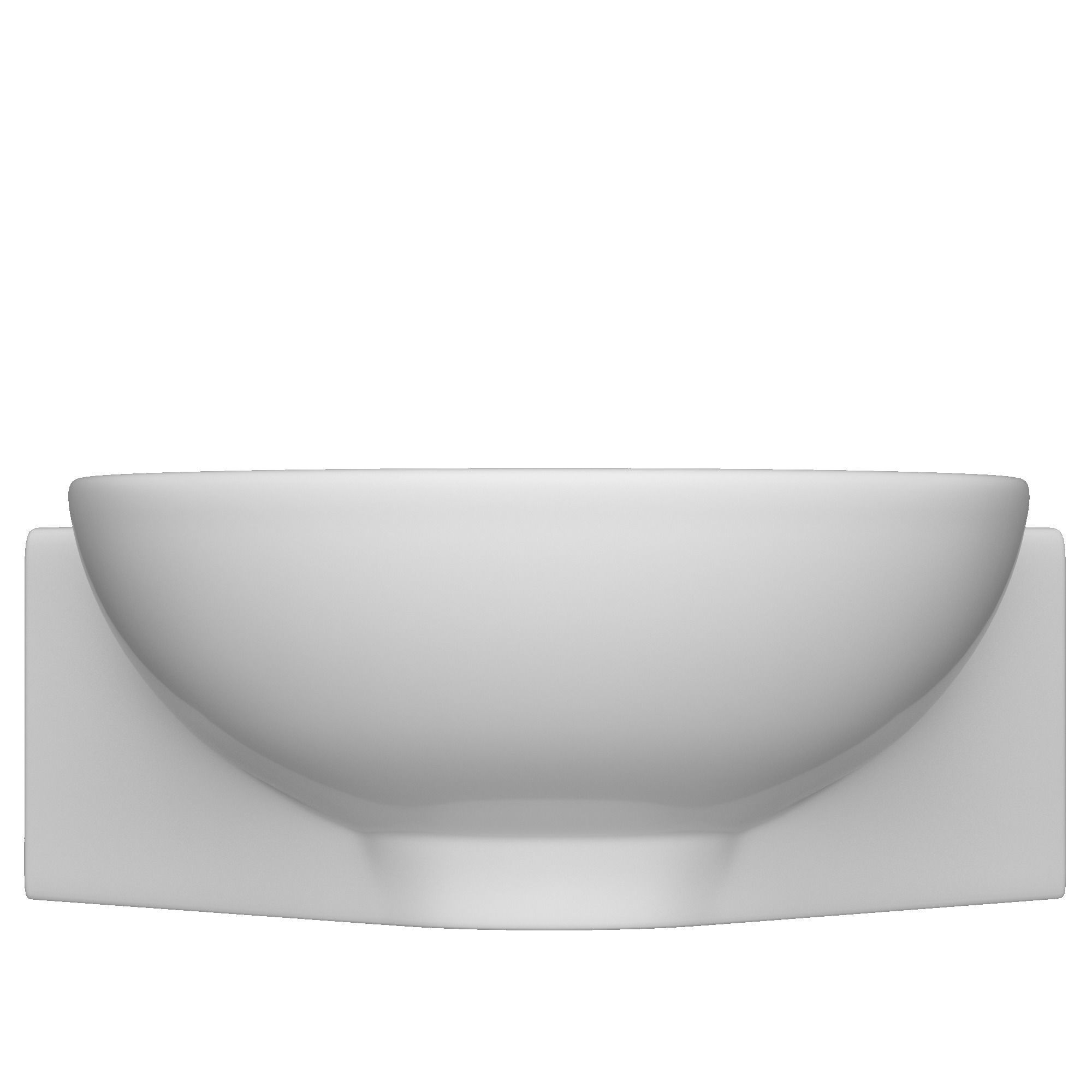 Wall Hung round shape corner Wash Basin Modeled in 3ds max 3D model_5
