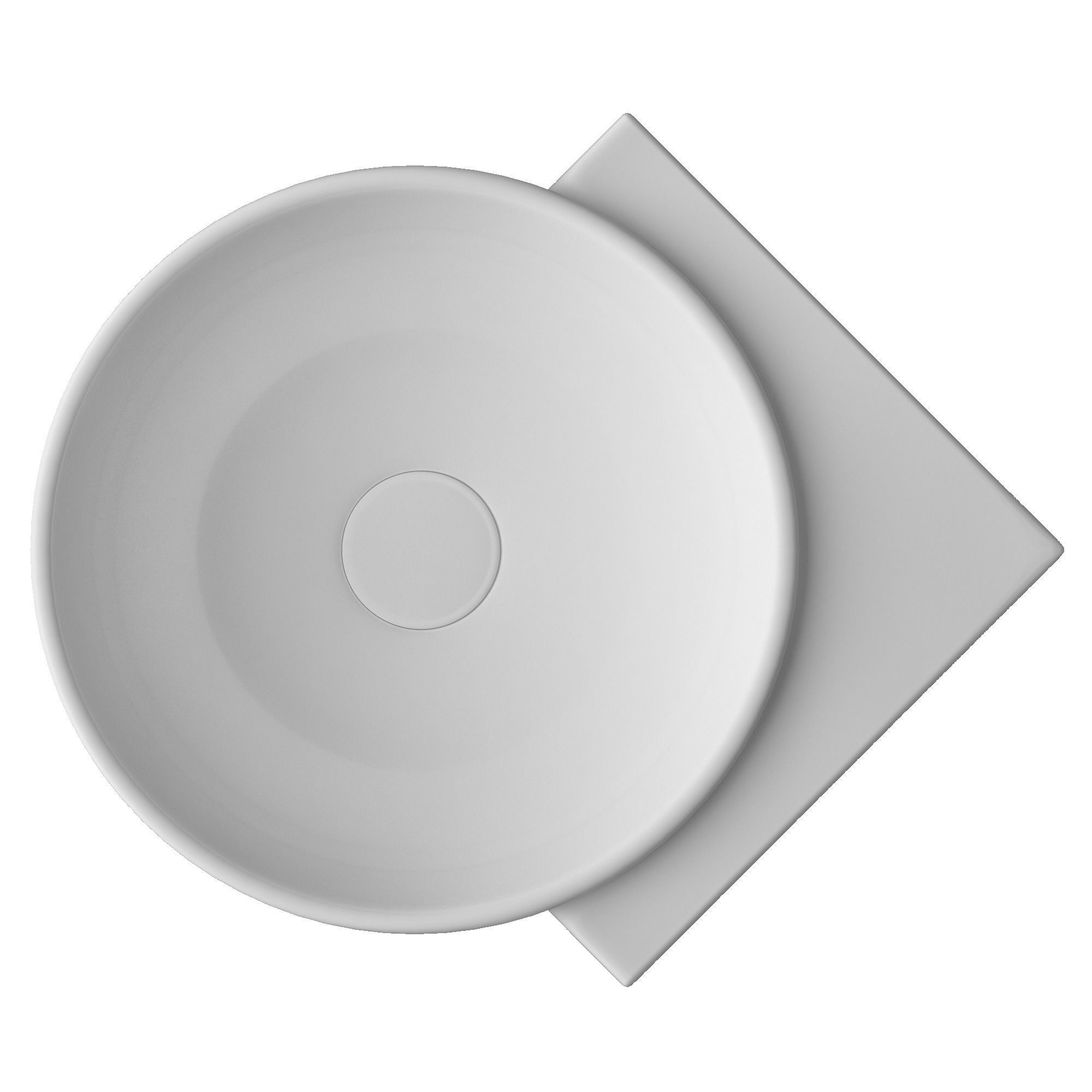 Wall Hung round shape corner Wash Basin Modeled in 3ds max 3D model_2