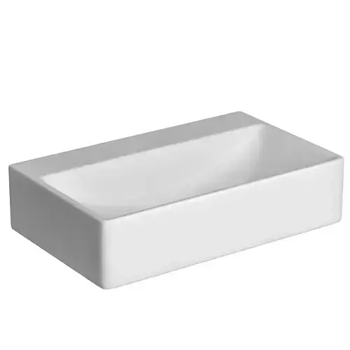 Wall Hung Rectangle shape Wash Basin Modeled in 3ds max 