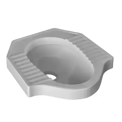 CHINESE PAN toilet 3D model Modeled in 3ds max