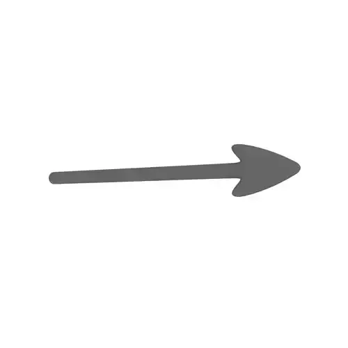 Cartoon arrow 3D model