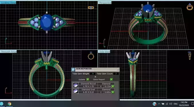 Diamond Ring 3d model 