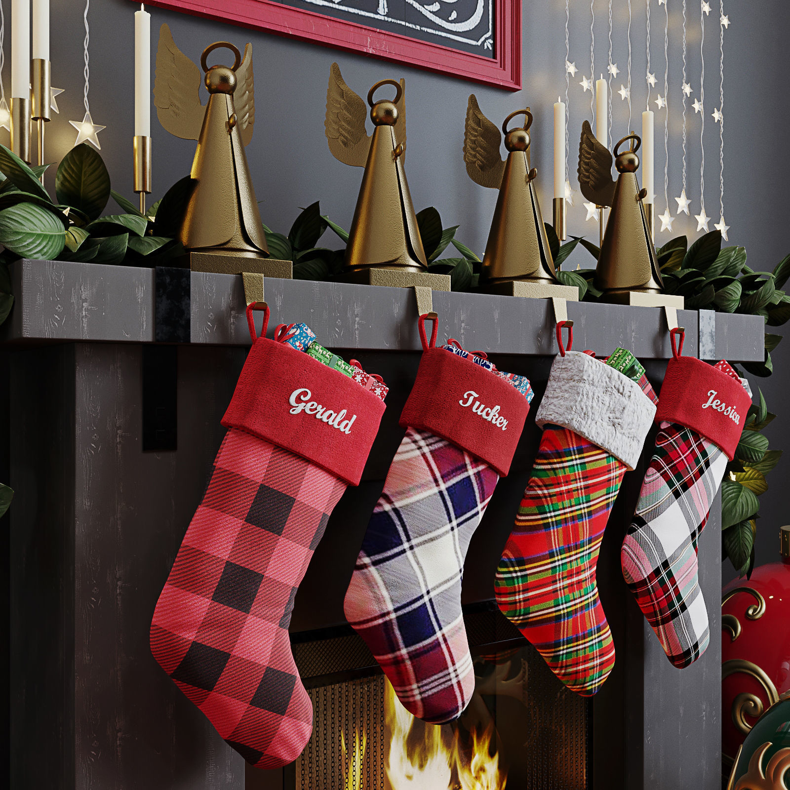 Christmas decor set 02 3D model_4