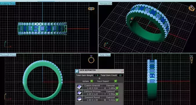 Diamond Ring 3d model 