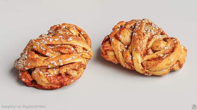 Cinnamon Bun 3D model 3