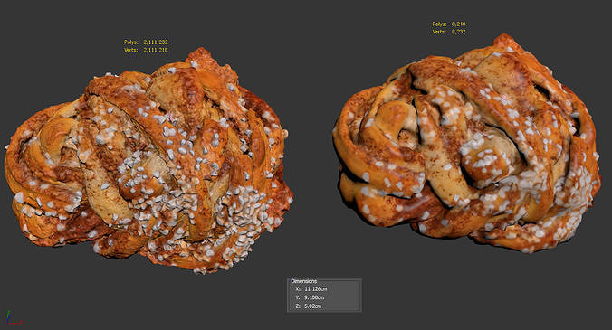 Cinnamon Bun 3D model 4