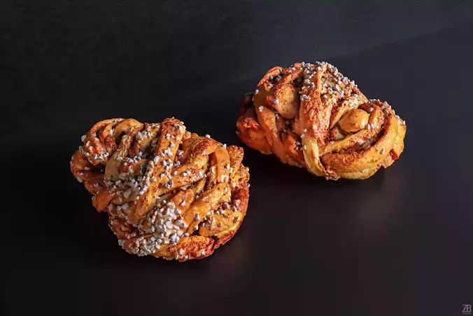 Cinnamon Bun 3D model
