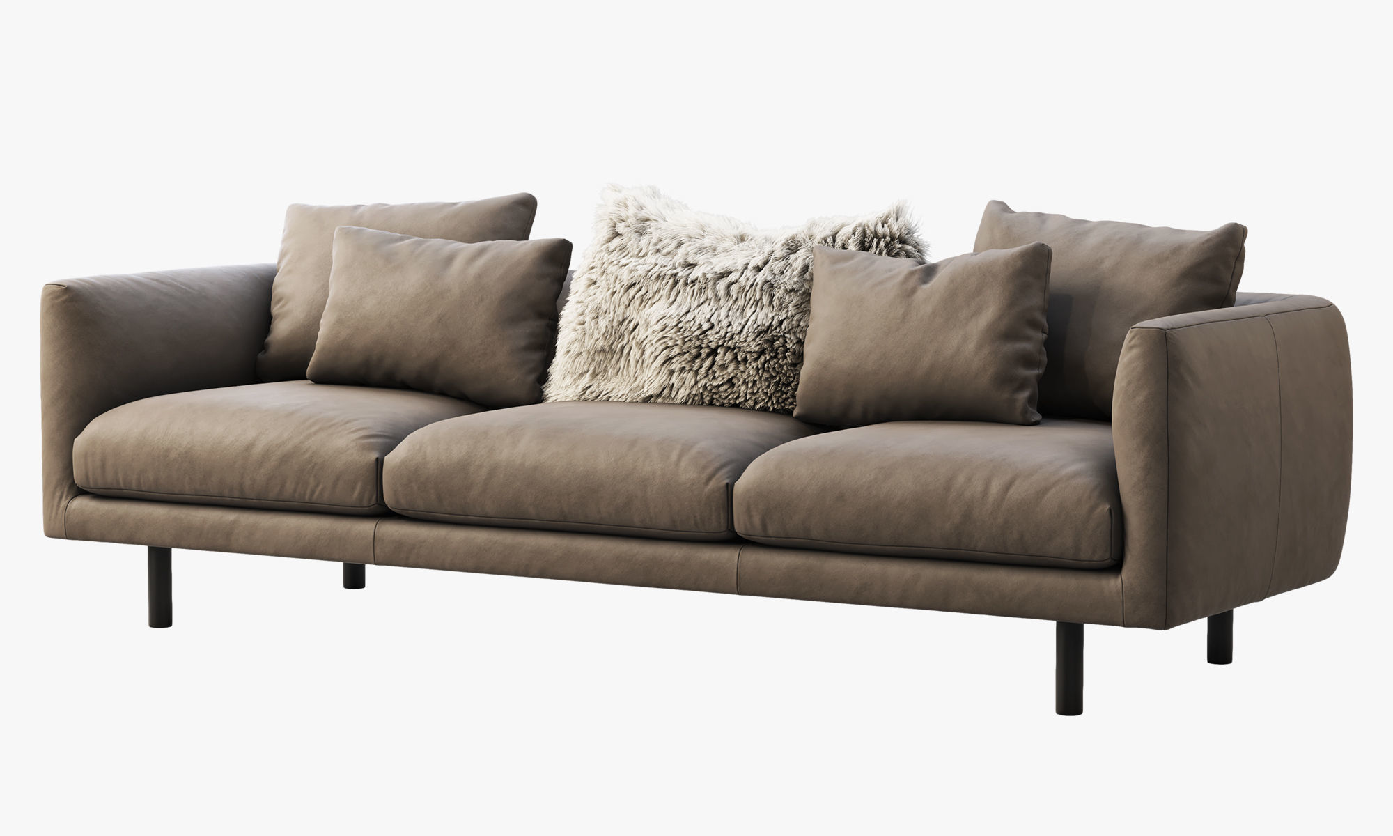 EQ3 Replay leather sofa 3D model_7