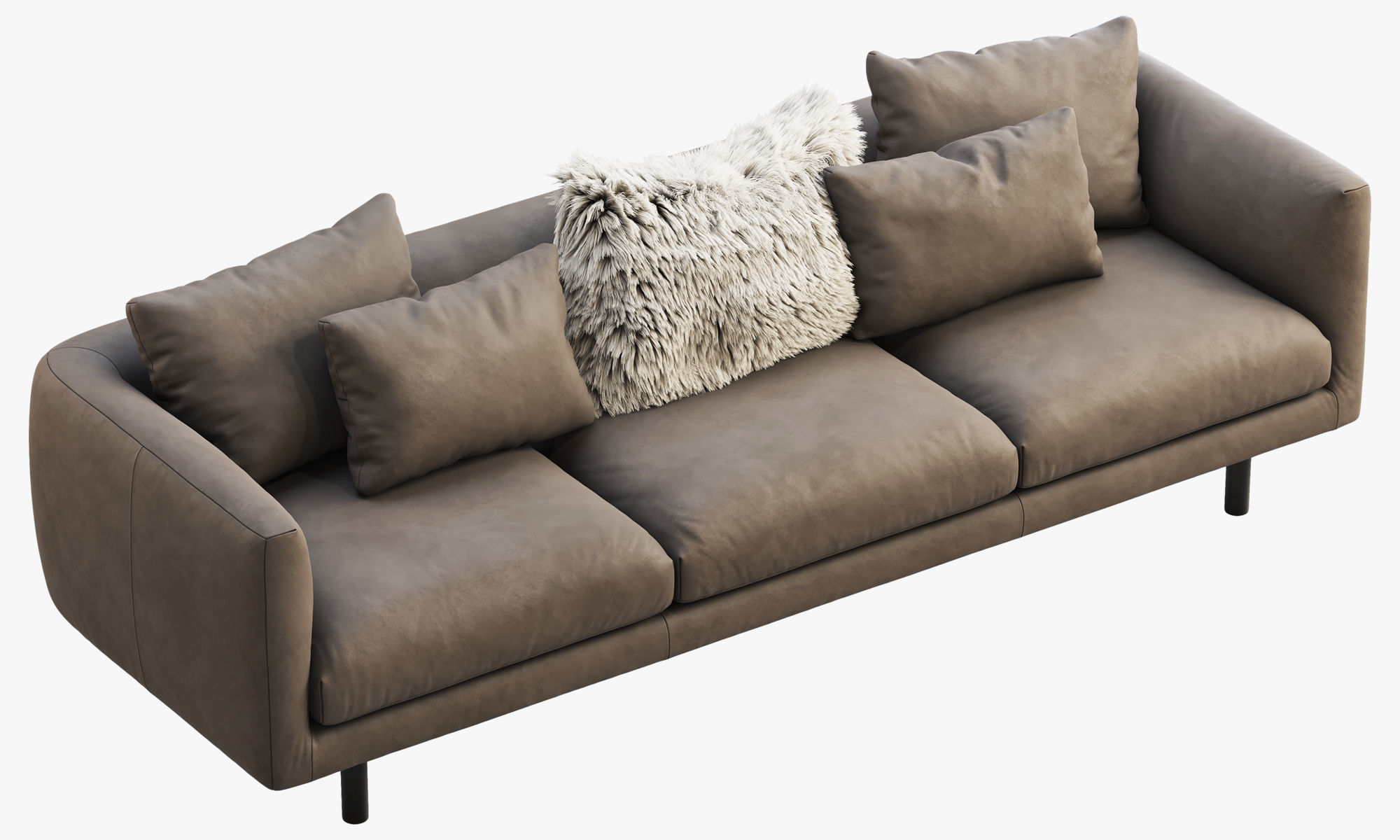EQ3 Replay leather sofa 3D model_4