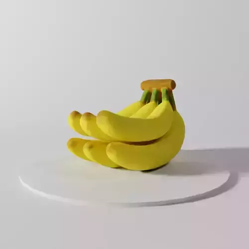 Banana bananas on plate