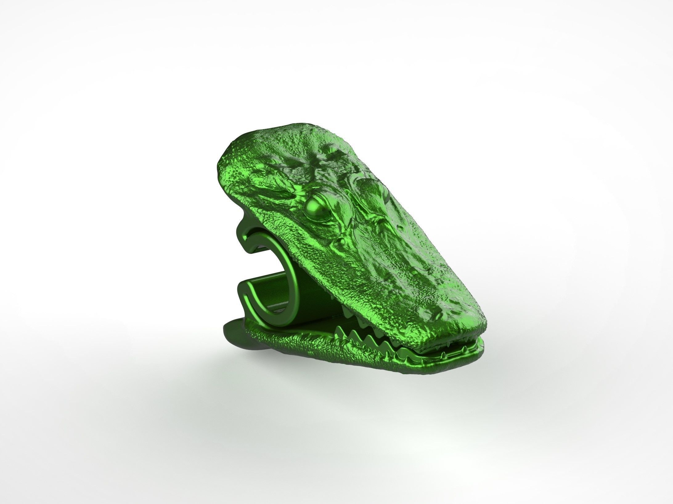 Alligator Chip Clip 3D print model_4