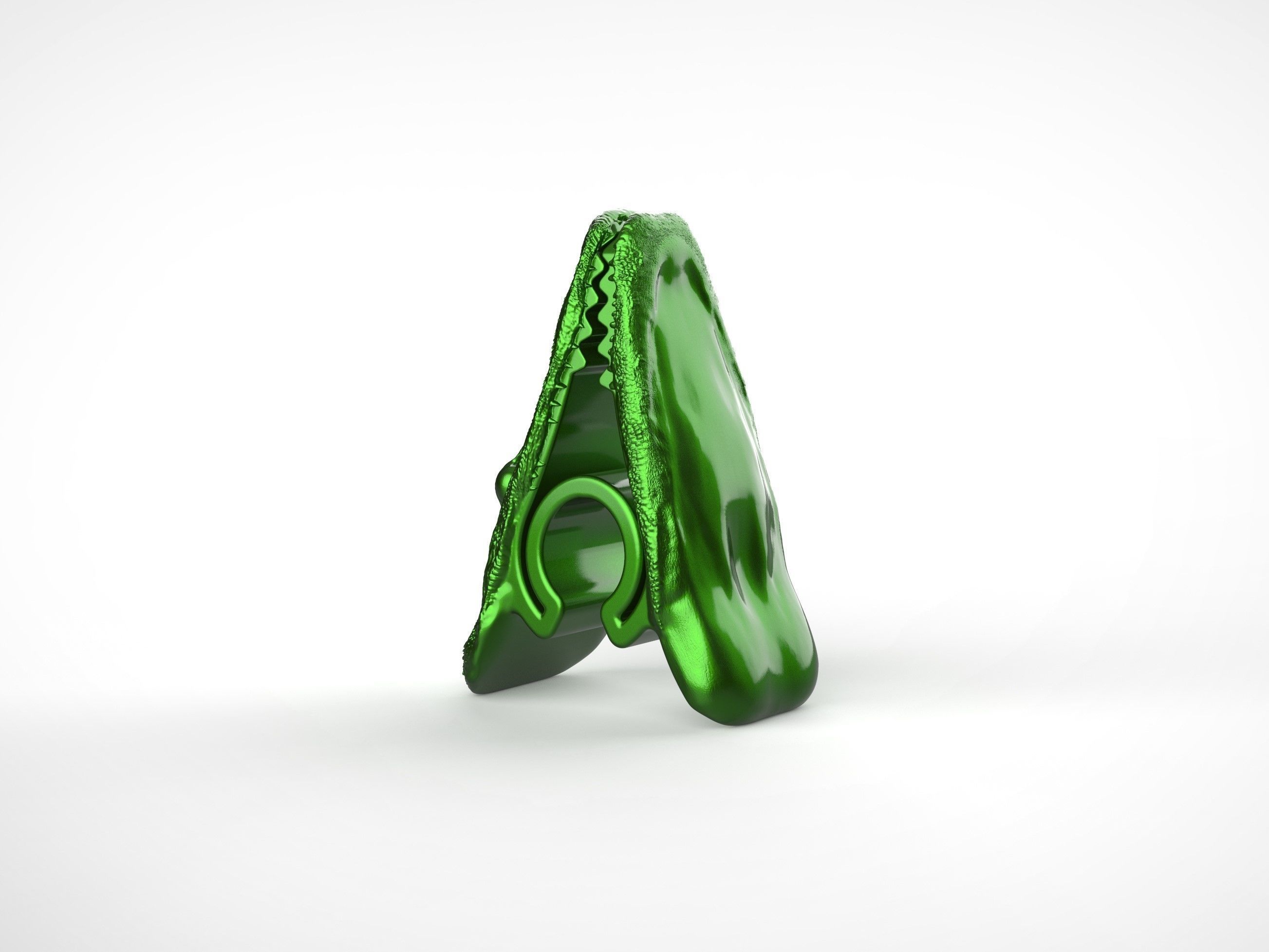 Alligator Chip Clip 3D print model_3