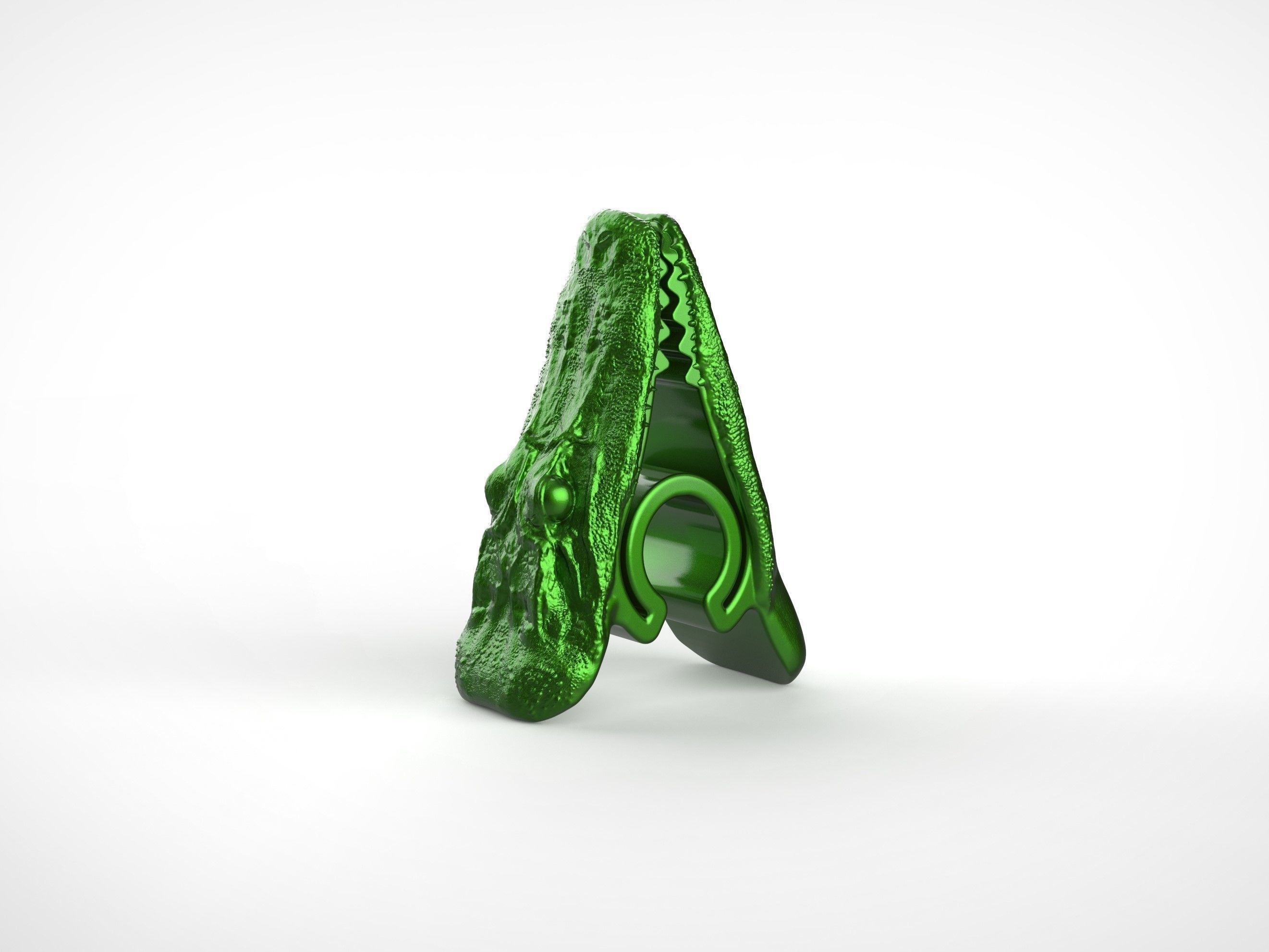 Alligator Chip Clip 3D print model_1