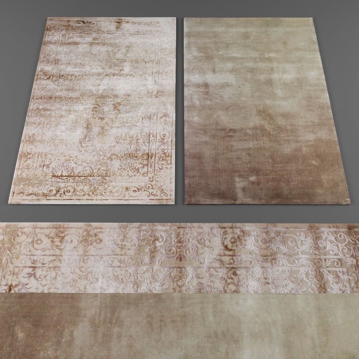 Rugs collection 237 Low-poly 3D model_1