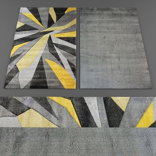 Rugs collection 238 Low-poly 3D model